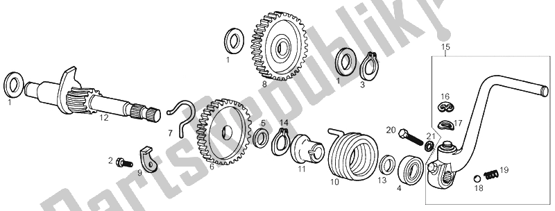 Toutes les pièces pour le Ensemble De Démarrage du Derbi Senda 50 SM X Race E2 2 VER 2007