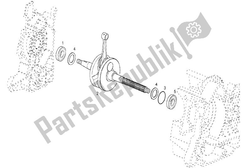 Tutte le parti per il Albero Di Trasmissione del Derbi Rambla 125 CC 250 E3 2007