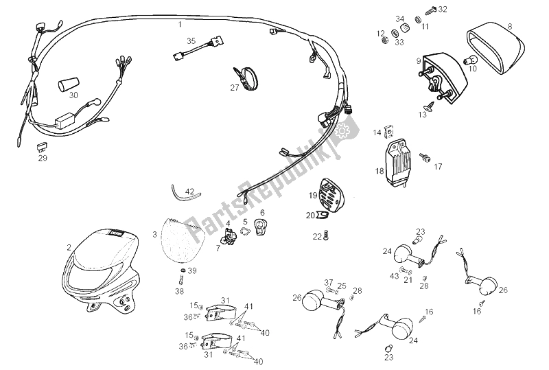 Toutes les pièces pour le Système électrique du Derbi Senda 50 R X Race E2 4 Edicion 2006