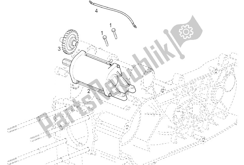 All parts for the Starter Motor (2) of the Derbi Rambla 125 CC 250 E3 2007