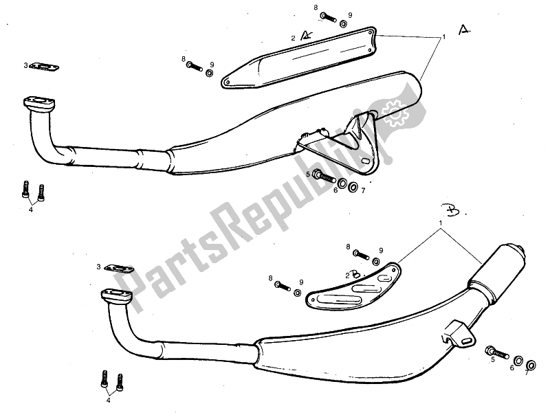 Todas las partes para Unidad De Escape de Derbi Variant Start Sport 50 1999