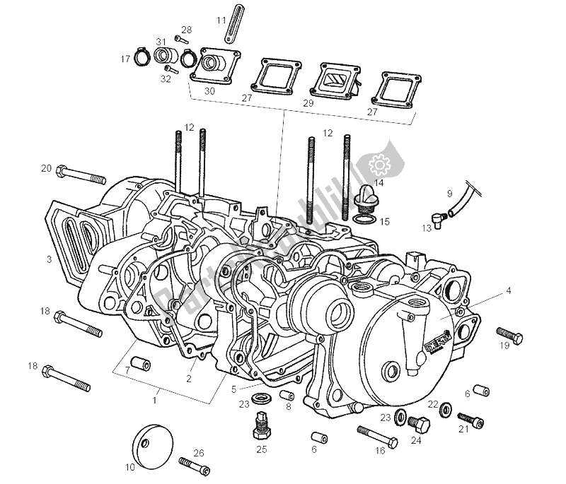 Toutes les pièces pour le Charretiers du Derbi GPR 50 Replica Export Market 1999