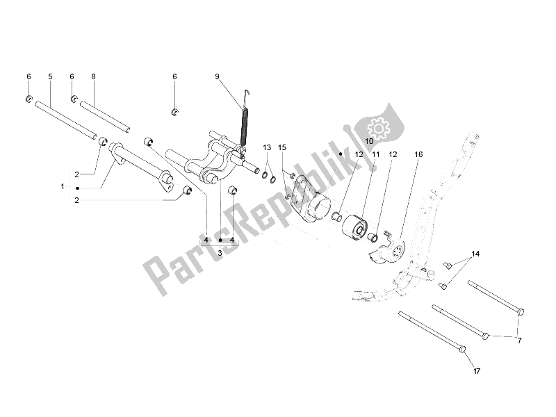 Todas las partes para Brazo Oscilante de Derbi Sonar 150 4T 2009