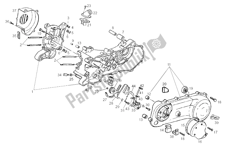 All parts for the Oil Pump of the Derbi Atlantis Bullet E2 3A ED 50 2005