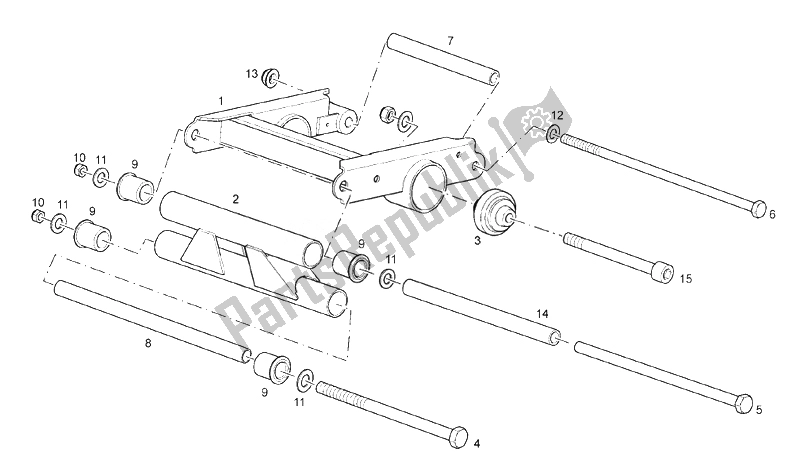 Tutte le parti per il Supporto Motore del Derbi Rambla 125 CC 250 E3 2 VER 2008