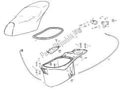 sillín - compartimento para casco