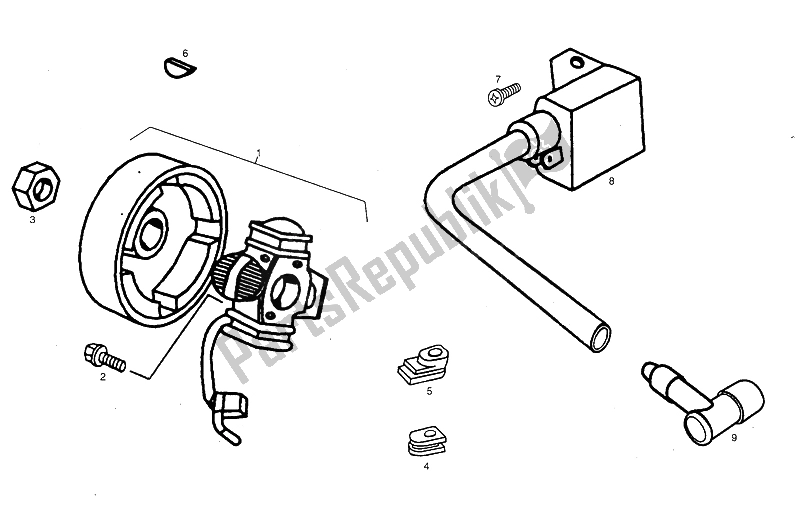 Todas as partes de Cdi Magneto Assy do Derbi Variant Start Sport 50 1999