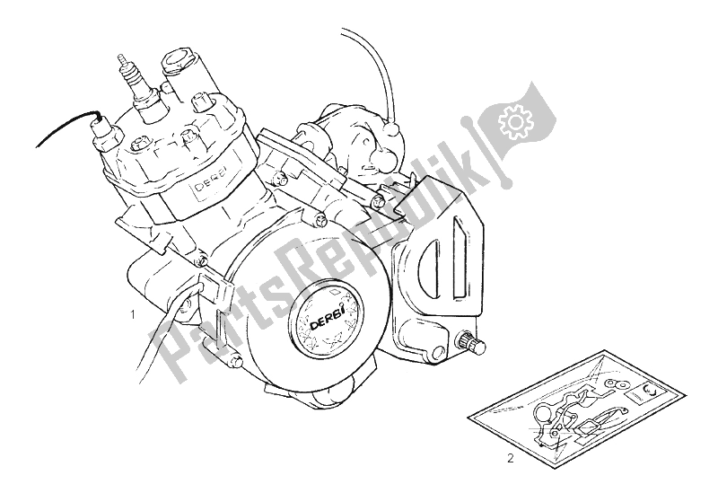 All parts for the Engine of the Derbi Senda 50 SM X Trem E2 2004
