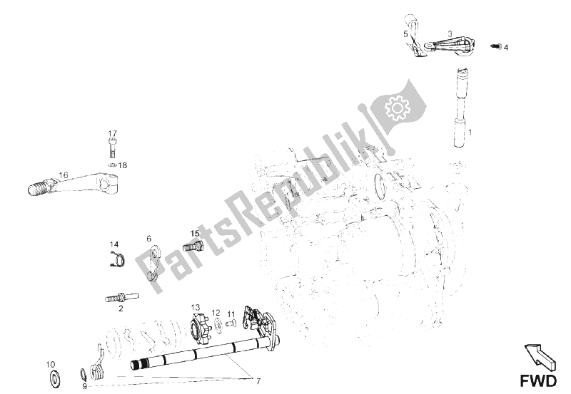 Toutes les pièces pour le Sélecteur du Derbi Senda 125 SM DRD Motard 2013