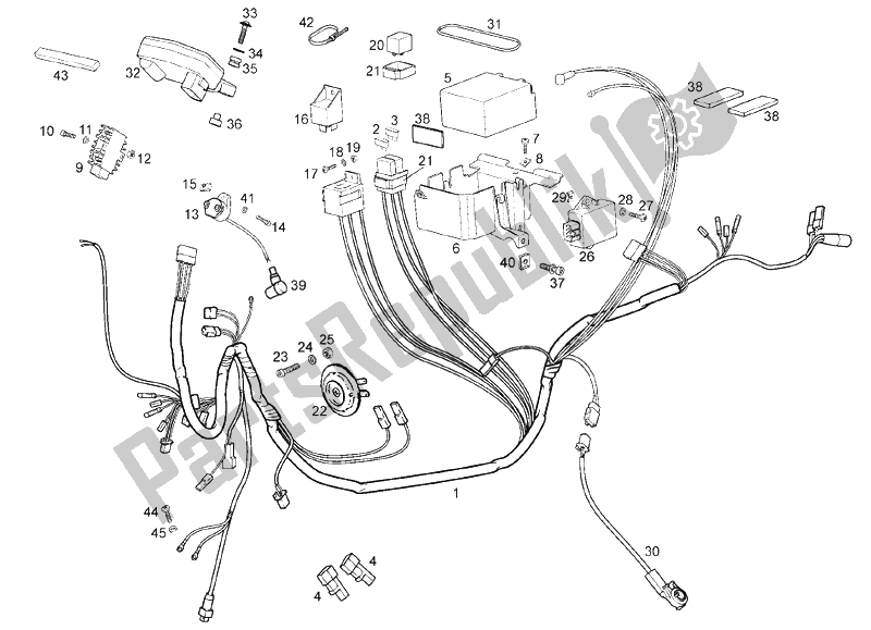 All parts for the Electrical System of the Derbi Cafe 125 E3 2008