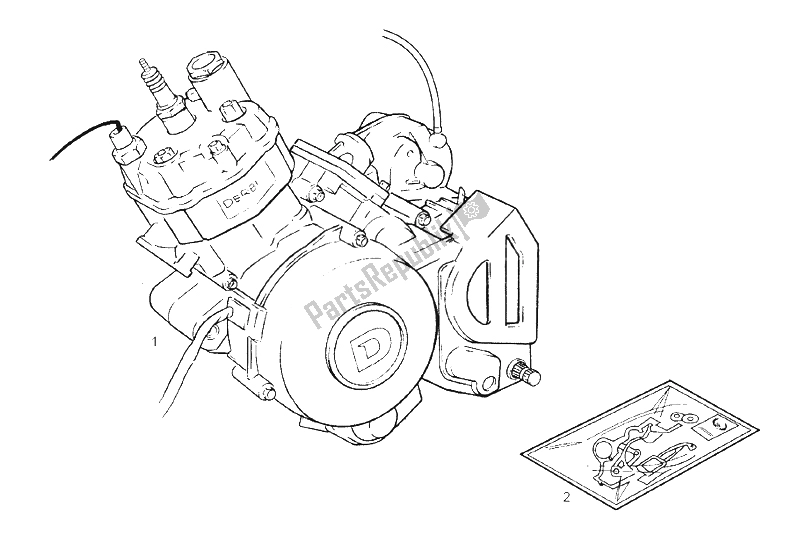 All parts for the Engine of the Derbi Senda 50 R DRD Racing E2 3A Edicion 2004