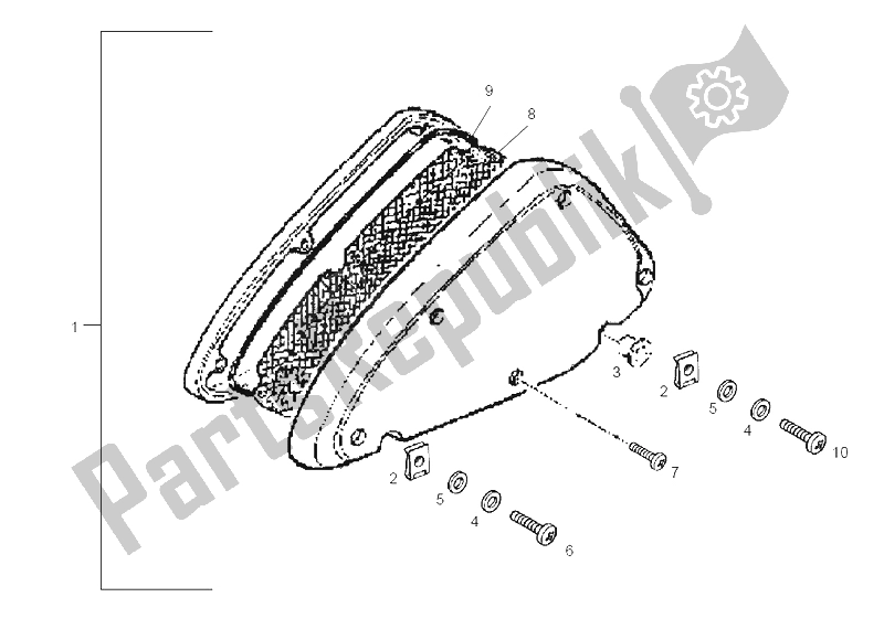 Toutes les pièces pour le Filtre à Air du Derbi Atlantis 4T 50 CC 100 E2 2004