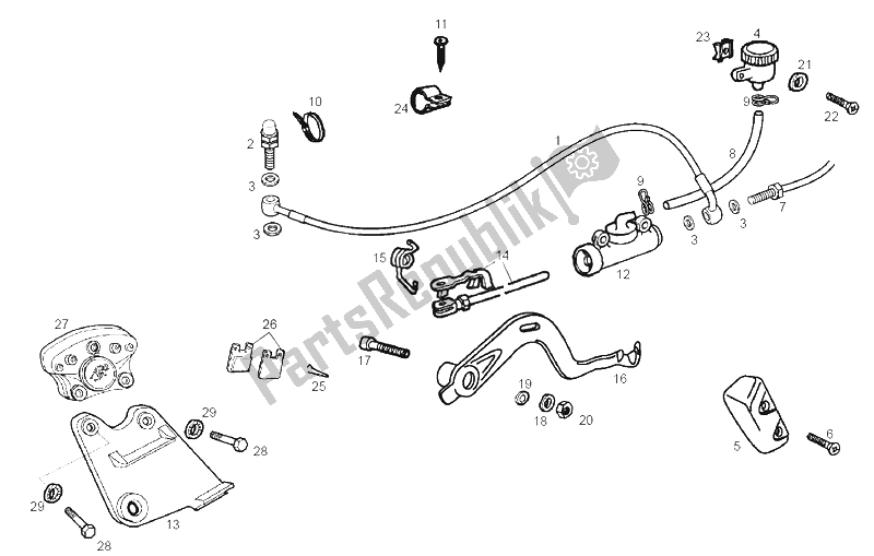 Toutes les pièces pour le Frein Arriere du Derbi Senda 50 SM DRD Racing LTD Edition E2 2007