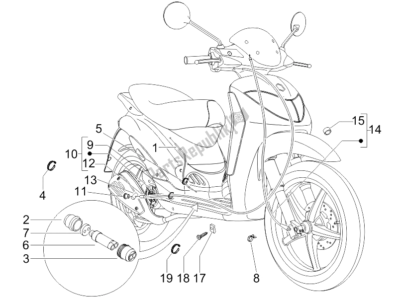 Toutes les pièces pour le Transmissions du Derbi Sonar 50 2T 2009