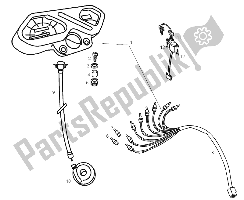 Todas las partes para Instrumentos de Derbi Senda 50 R X Trem 2A Edicion 2002