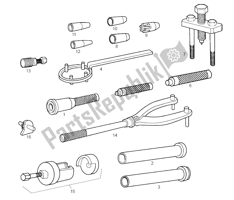 All parts for the Accessories (2) of the Derbi Senda 50 R Export Market 2000