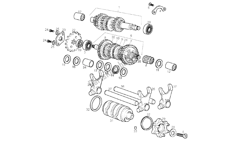 Tutte le parti per il Riduttore del Derbi Senda SM DRD X Treme 50 2T E2 2014