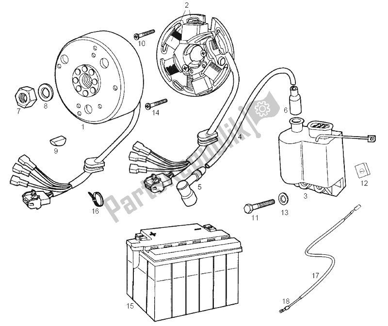 Todas las partes para Cdi Magneto Assy de Derbi Senda 50 SM DRD 2A Edicion 2003