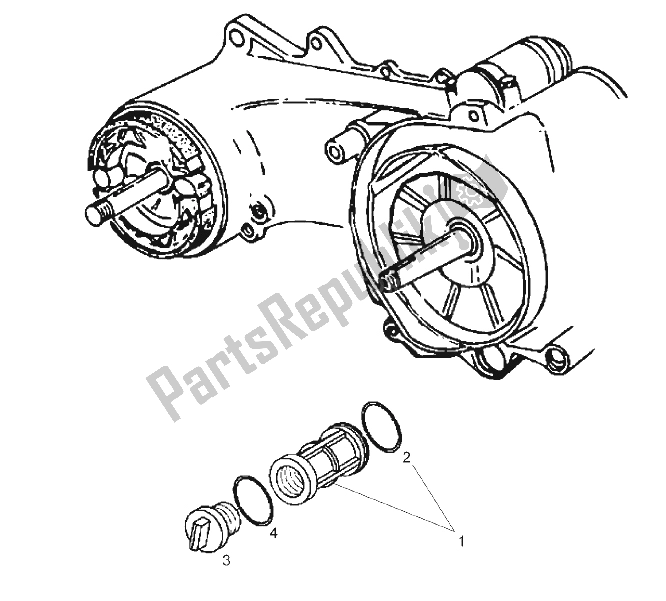 Toutes les pièces pour le Filtre à L'huile du Derbi Boulevard 50 CC 4T E2 25 KMH 2009