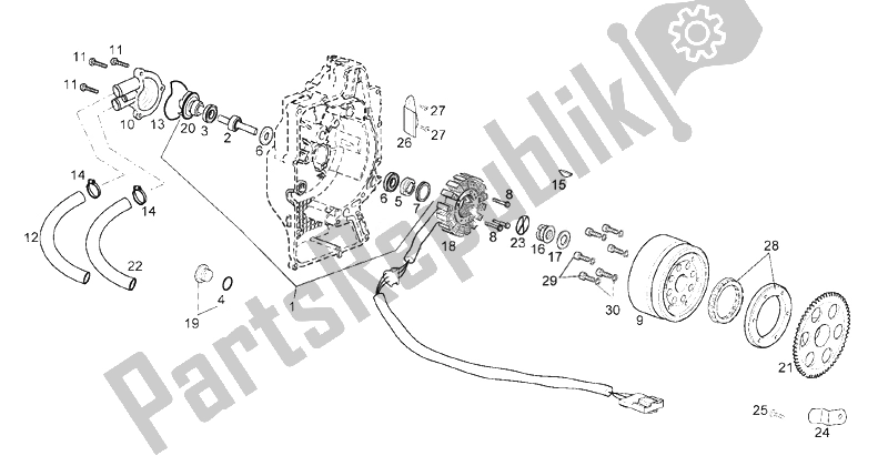 All parts for the Cdi Magneto Assy (2) of the Derbi Rambla 125 CC 250 E3 2 VER 2008