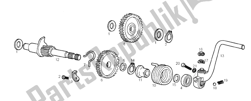 Todas las partes para Montaje De Arranque de Derbi Senda 50 R Black Devil 2A Edicion 2003