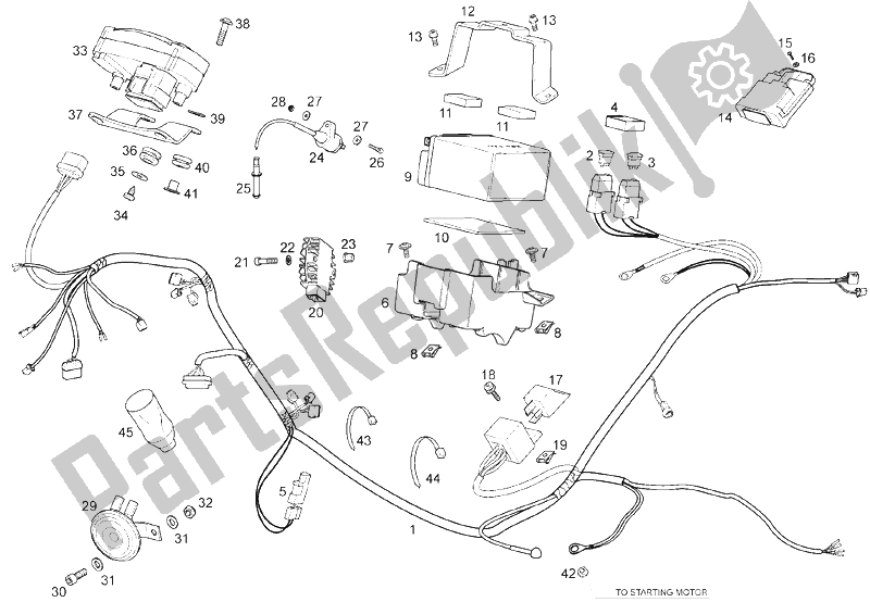 Alle onderdelen voor de Elektrisch Systeem van de Derbi Senda 125 SM DRD Motard 2013