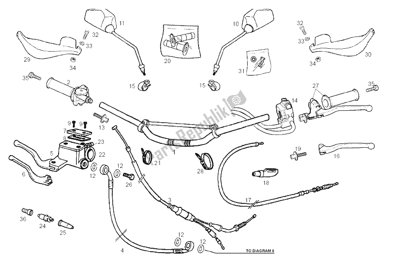 All parts for the Handlebar - Controls of the Derbi Senda 50 SM DRD Racing LTD Edition E2 2007