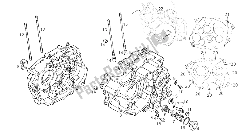 Toutes les pièces pour le Charretiers du Derbi Senda 125 SM 4T 2004