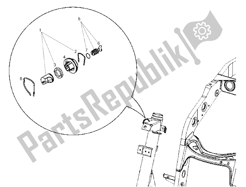 All parts for the Lock (2) of the Derbi Boulevard 125 CC 4T E3 2008