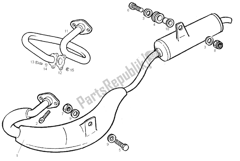 Todas las partes para Unidad De Escape de Derbi GPR 50 Racing 2A Edicion 2002