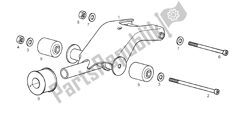 Todas las partes para Soporte Del Motor (2) de Derbi GP1 50 CC Open E2 2 VER 2006