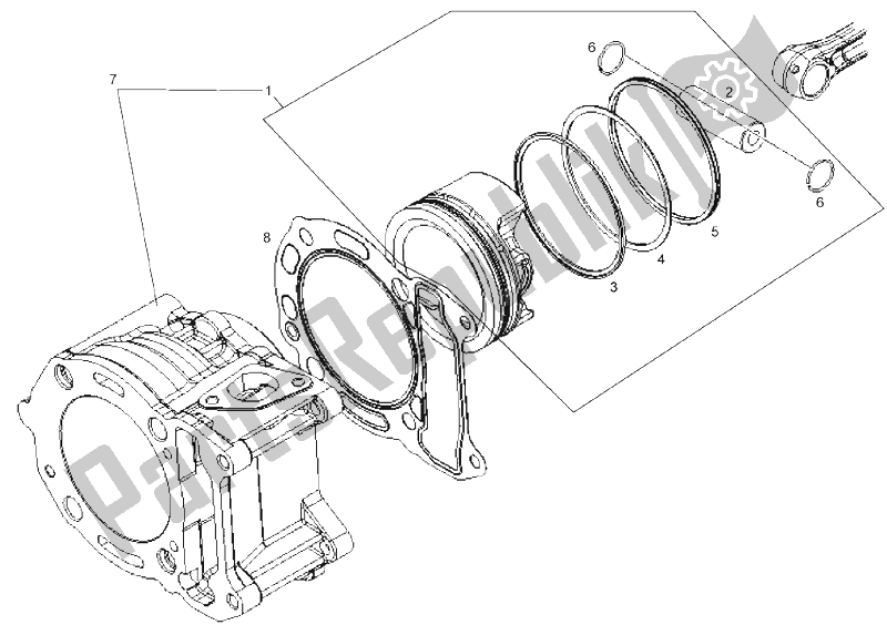 Wszystkie części do Cylinder - T? Ok Derbi GP1 125 E2 3 VER 2006