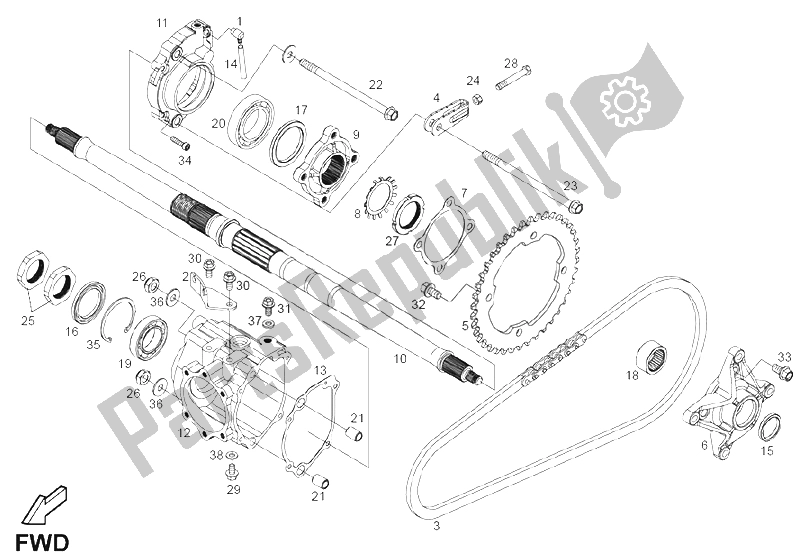 Tutte le parti per il Bobina (2) del Derbi DXR 200 CC 2005
