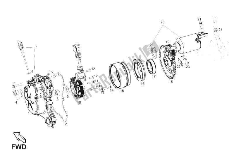 Toutes les pièces pour le Volant du Derbi Mulhacen 125 4T E3 2010