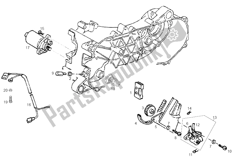 Tutte le parti per il Pompa Dell'olio del Derbi GP1 50 CC Race E2 2 VER 2005