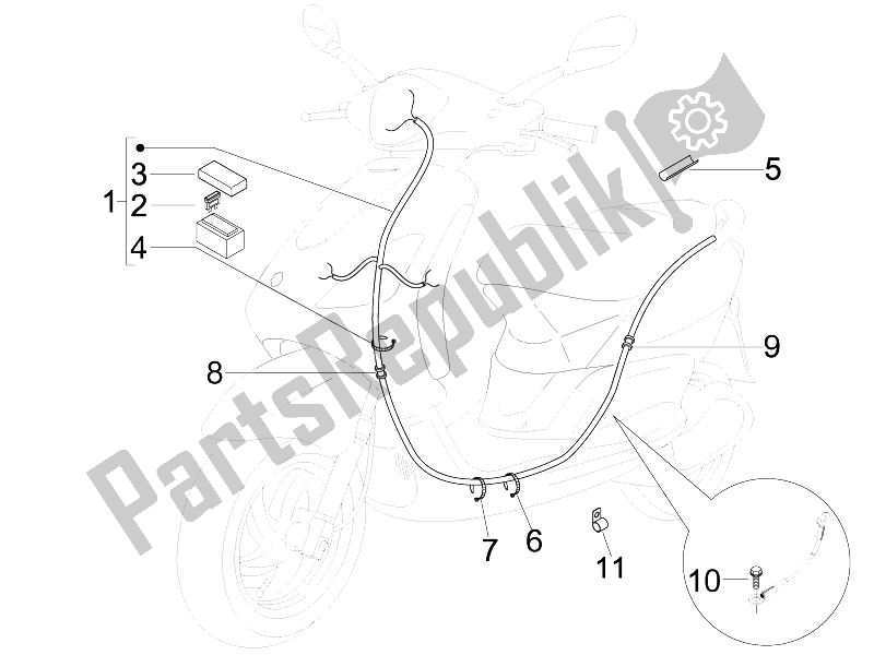 Toutes les pièces pour le Faisceau De Câbles Principal du Derbi Boulevard 100 CC 4T 2010