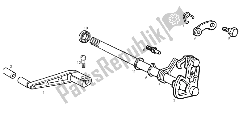 Todas las partes para Selector de Derbi GPR 50 Racing E2 2A Edicion 2004