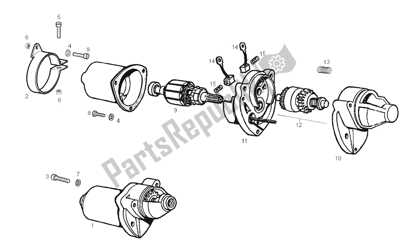 Todas las partes para Montaje De Arranque de Derbi GPR 50 Racing E2 2A Edicion 2004