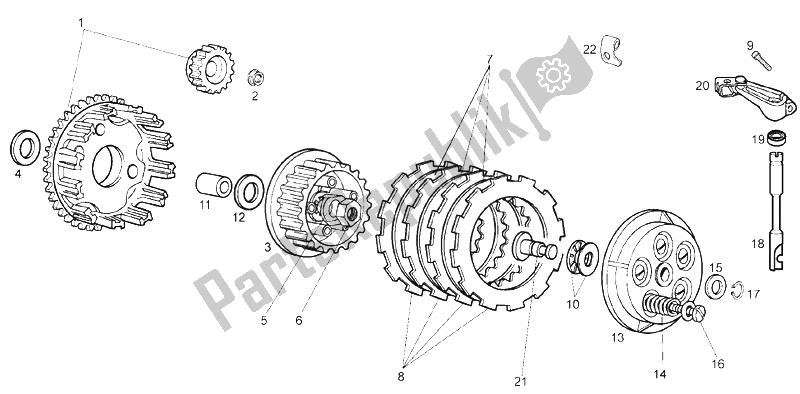 Toutes les pièces pour le Embrayage du Derbi Senda 50 SM DRD PRO E2 2005