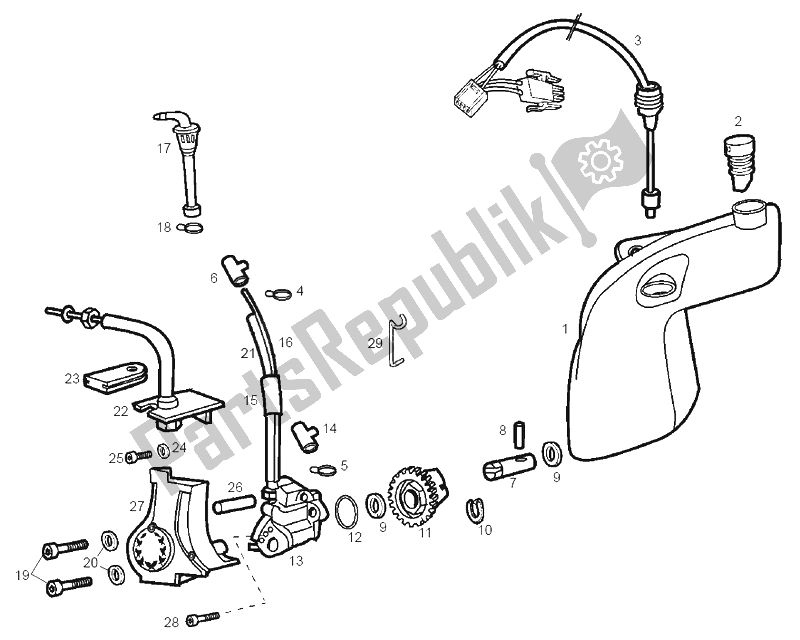 Toutes les pièces pour le La Pompe à Huile du Derbi Senda 50 SM Racer E1 2003