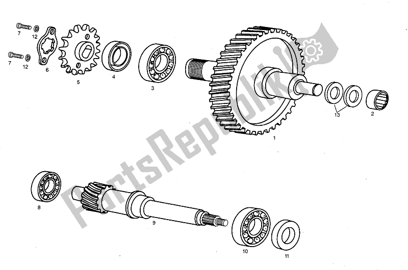 All parts for the Reduction of the Derbi Variant Start Sport 50 1999