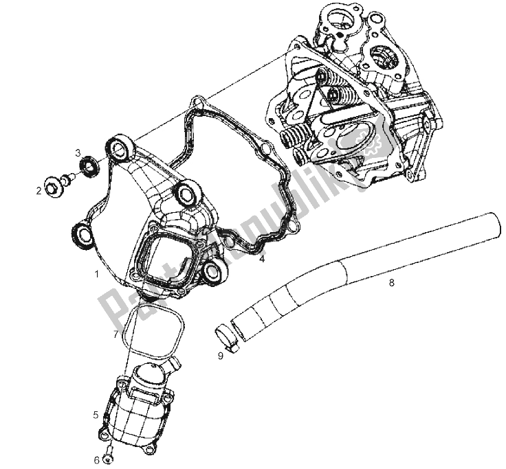 Toutes les pièces pour le Couverture De Tête du Derbi GP1 125 E2 3 VER 2006