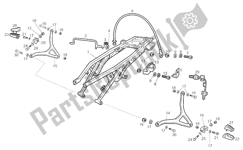 Todas las partes para Marco de Derbi Senda 50 SM Racer 2002