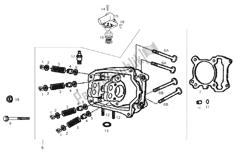 Toutes les pièces pour le Soupapes du Derbi GP1 250 CC E2 3 VER 2006