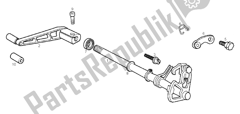 Toutes les pièces pour le Sélecteur du Derbi GPR 50 Replica Pesek E2 2007