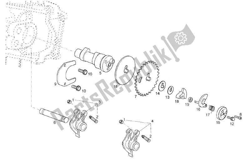 Alle onderdelen voor de Startschacht van de Derbi Rambla 125 CC 250 E3 2 VER 2008