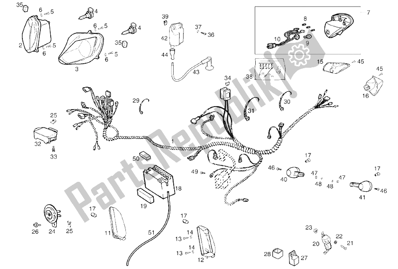 Wszystkie części do Instalacja Elektryczna (2) Derbi GP1 50 CC Open E2 2 VER 2006