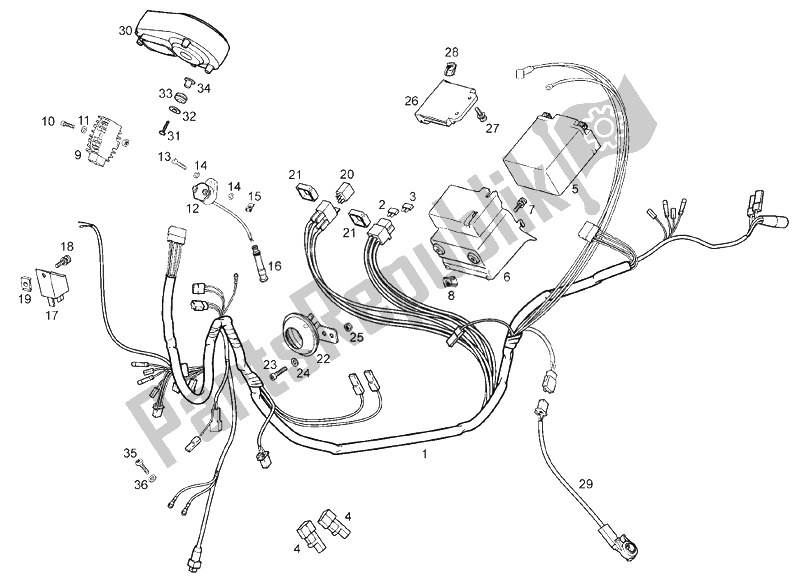 All parts for the Electrical System of the Derbi Terra Adventure E3 125 2008