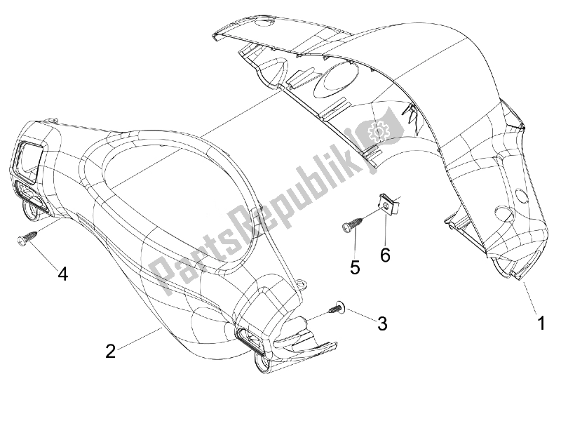 Toutes les pièces pour le Couvertures De Guidon du Derbi Boulevard 100 CC 4T 2010