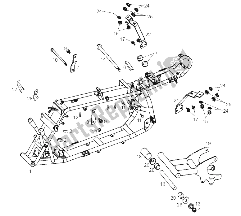 All parts for the Connecting Rod of the Derbi DFW 50 CC E2 2005